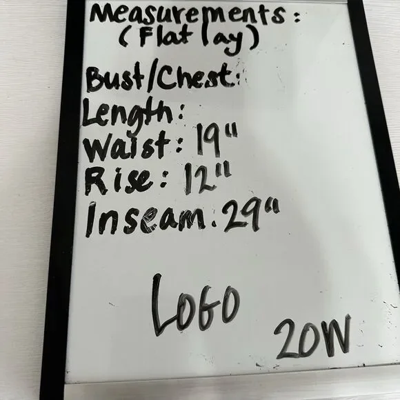 LOGO Lori Goldstein Jeans Women Size 20W Taupe Floral Stretch Twill Straight - Picture 11 of 11